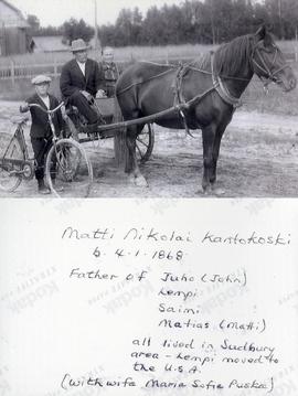 Matti Nikolai Kantokoski b. 4.1.1868 - Father of Juho (John) Lempi, Saimi, Matias (Matti) - all l...