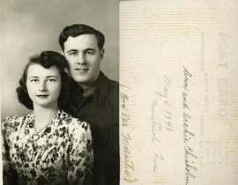 Ann and Archie Chisholm - May 5, 1943 Montreal Que - (Box 822 Malartic)
