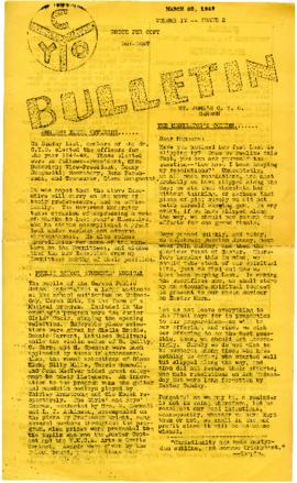 C.Y.O. Bulletin Volume IV, Issue 2
